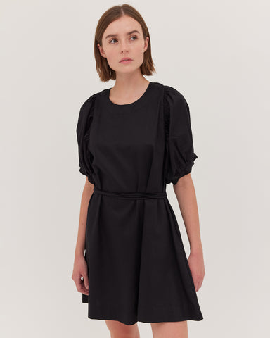 The Puff Sleeve Mini Dress | Black