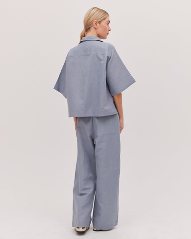 The Drawstring Tailored Pant | Storm