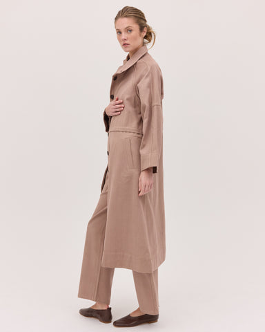 The Denim Trench | Mocha