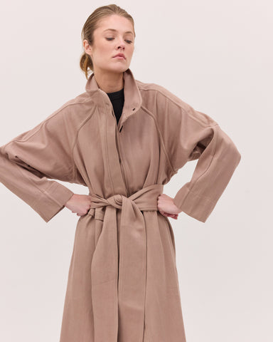 The Denim Trench | Mocha