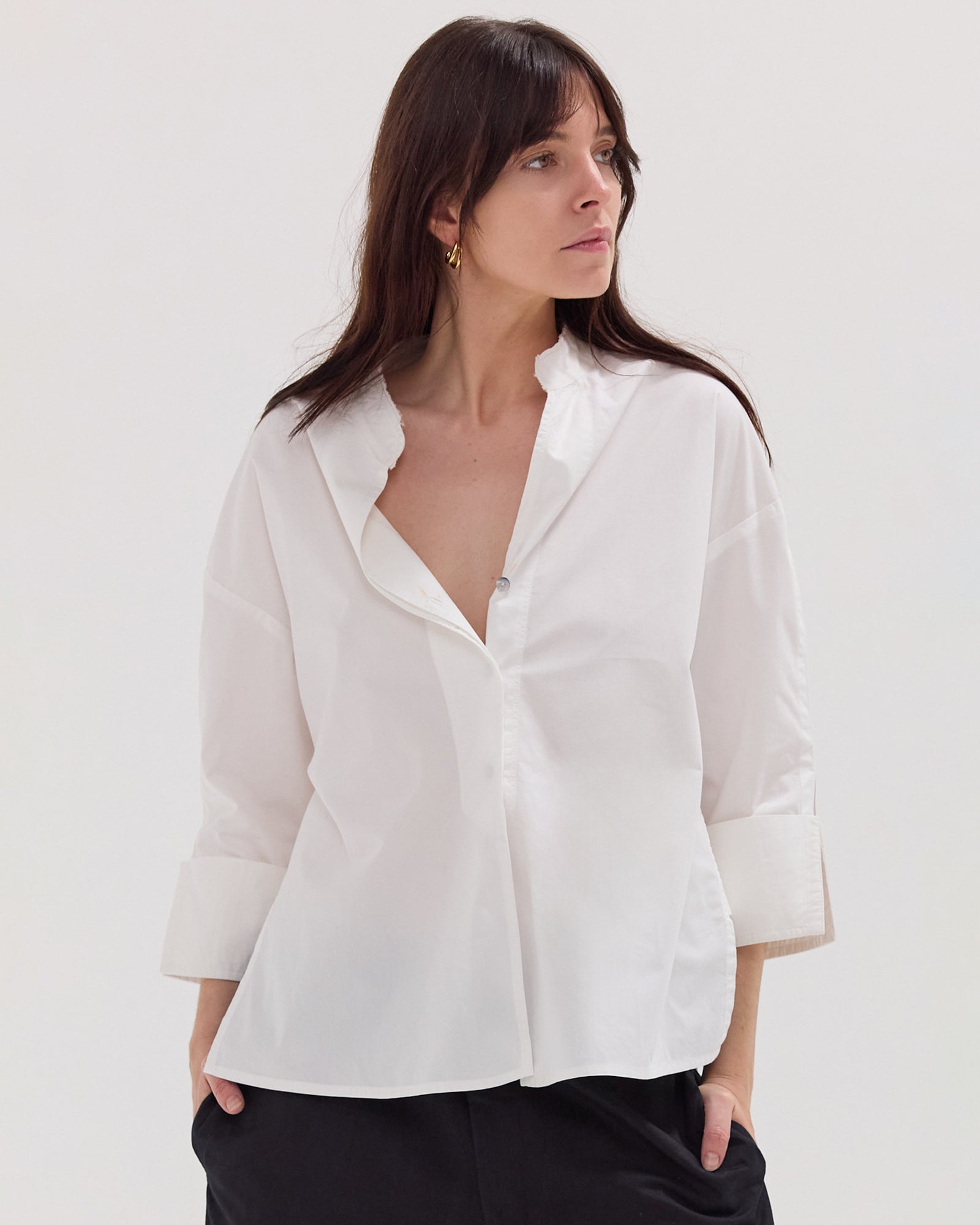 The Summer Panelled Shirt | White