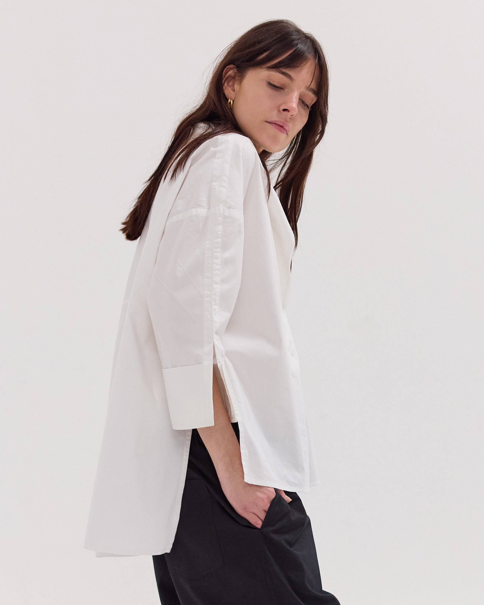 The Summer Panelled Shirt | White