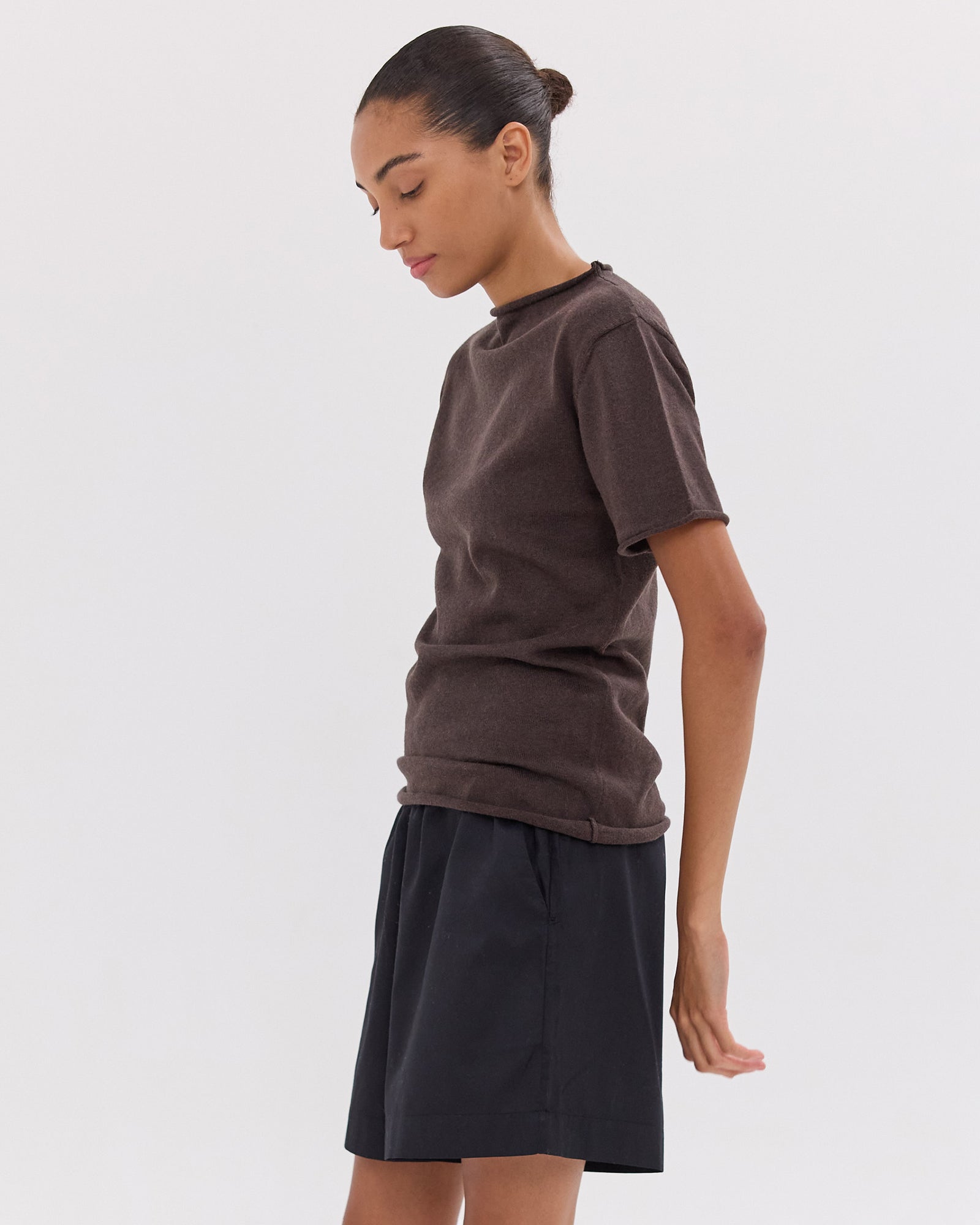 The Elastic Waist Shorts | Black