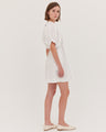 The Puff Sleeve Mini Dress | White