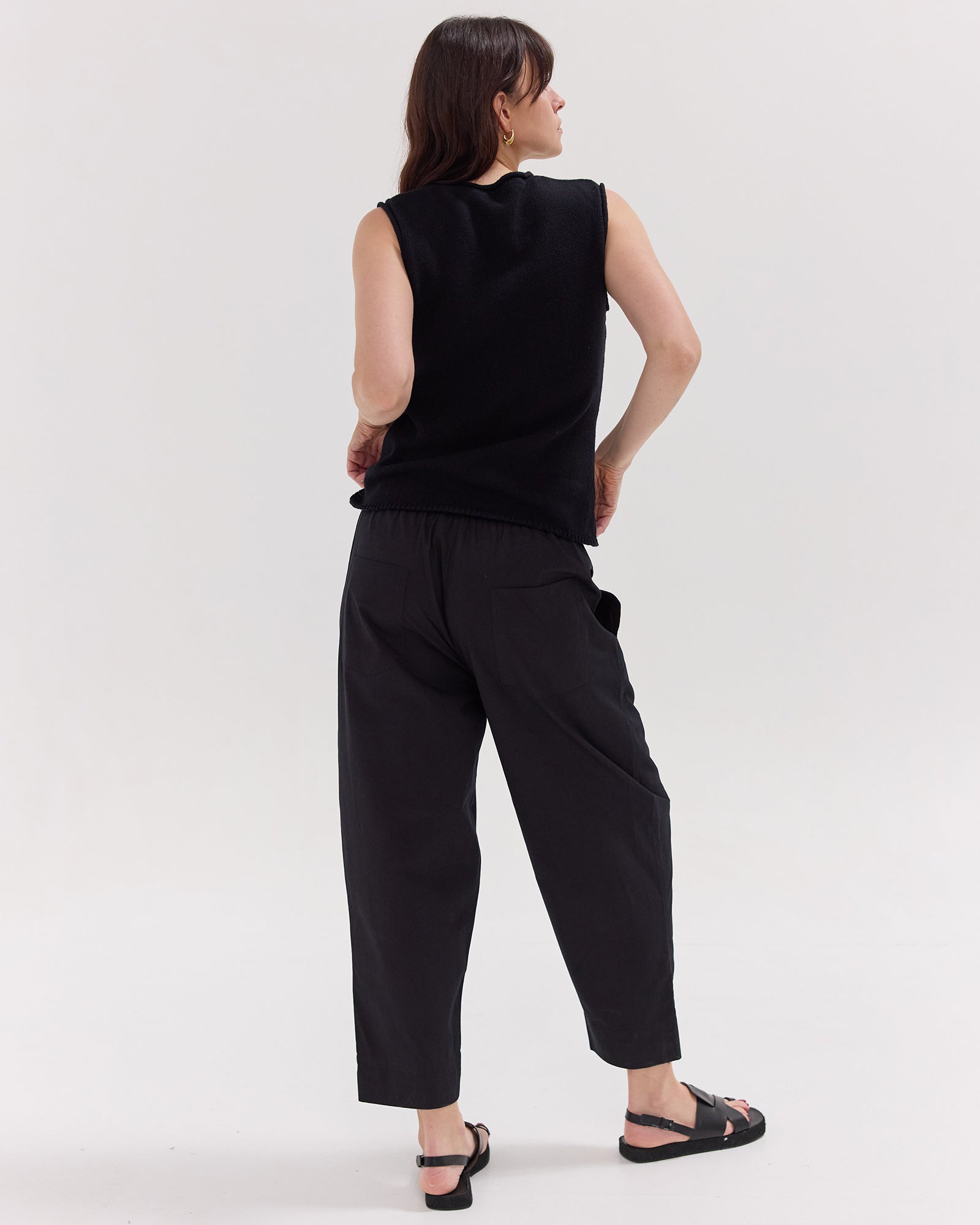 The Barrel Leg Pant | Black