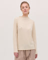 The Funnel Neck Top | Vanilla