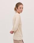 The Funnel Neck Top | Vanilla