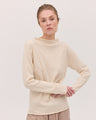 The Funnel Neck Top | Vanilla