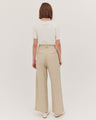 The Single Pleat Tailored Pant | Beige