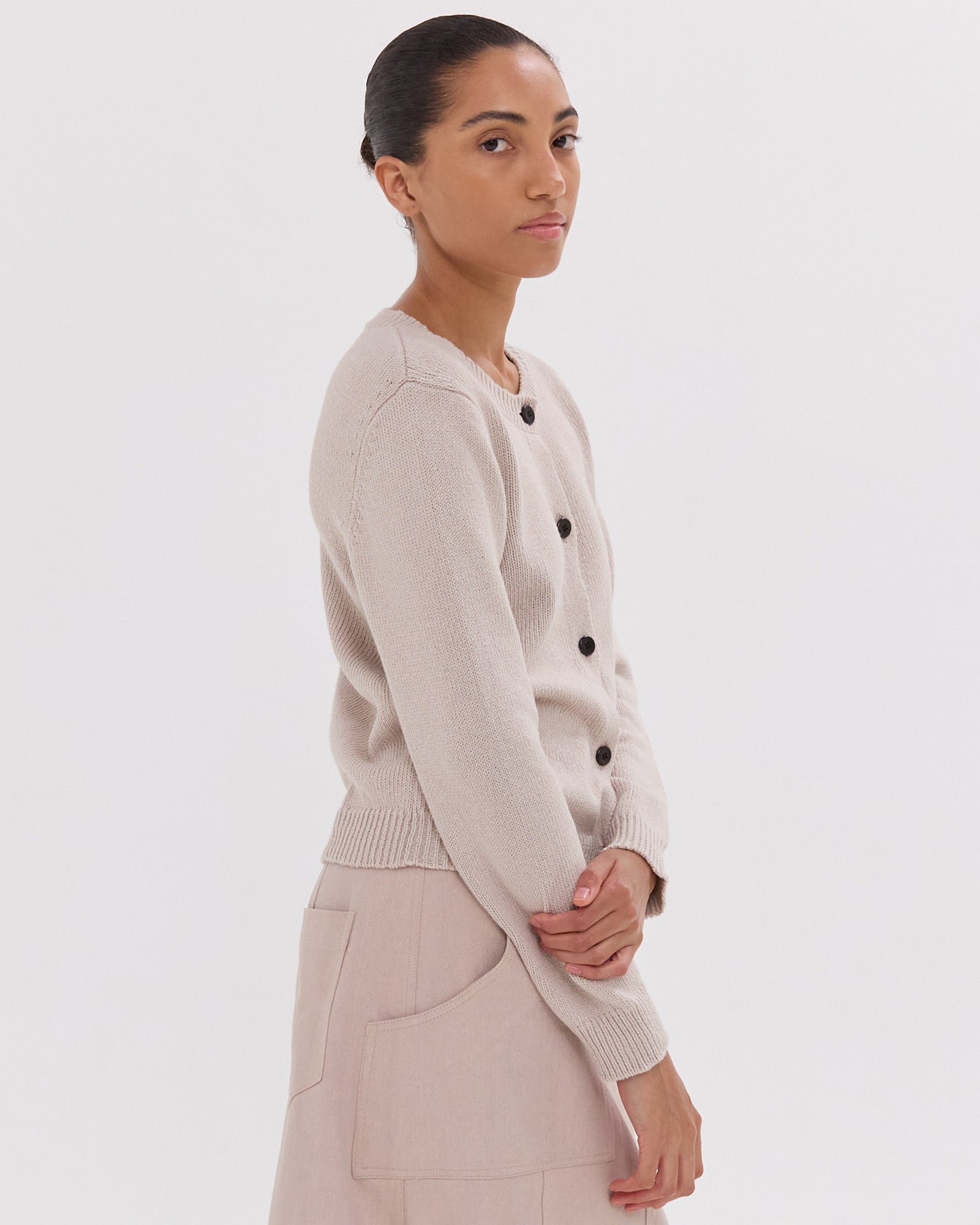 The Vintage Cardigan | River Pebble