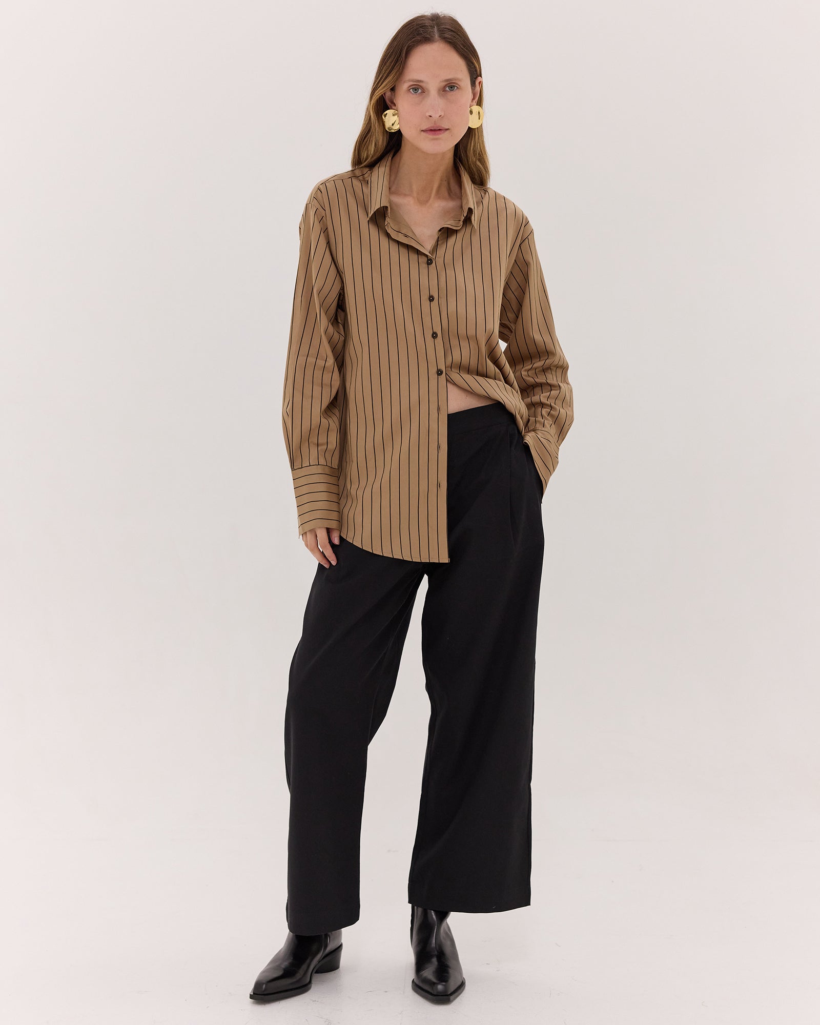 The Relaxed Tailored Pant | Black