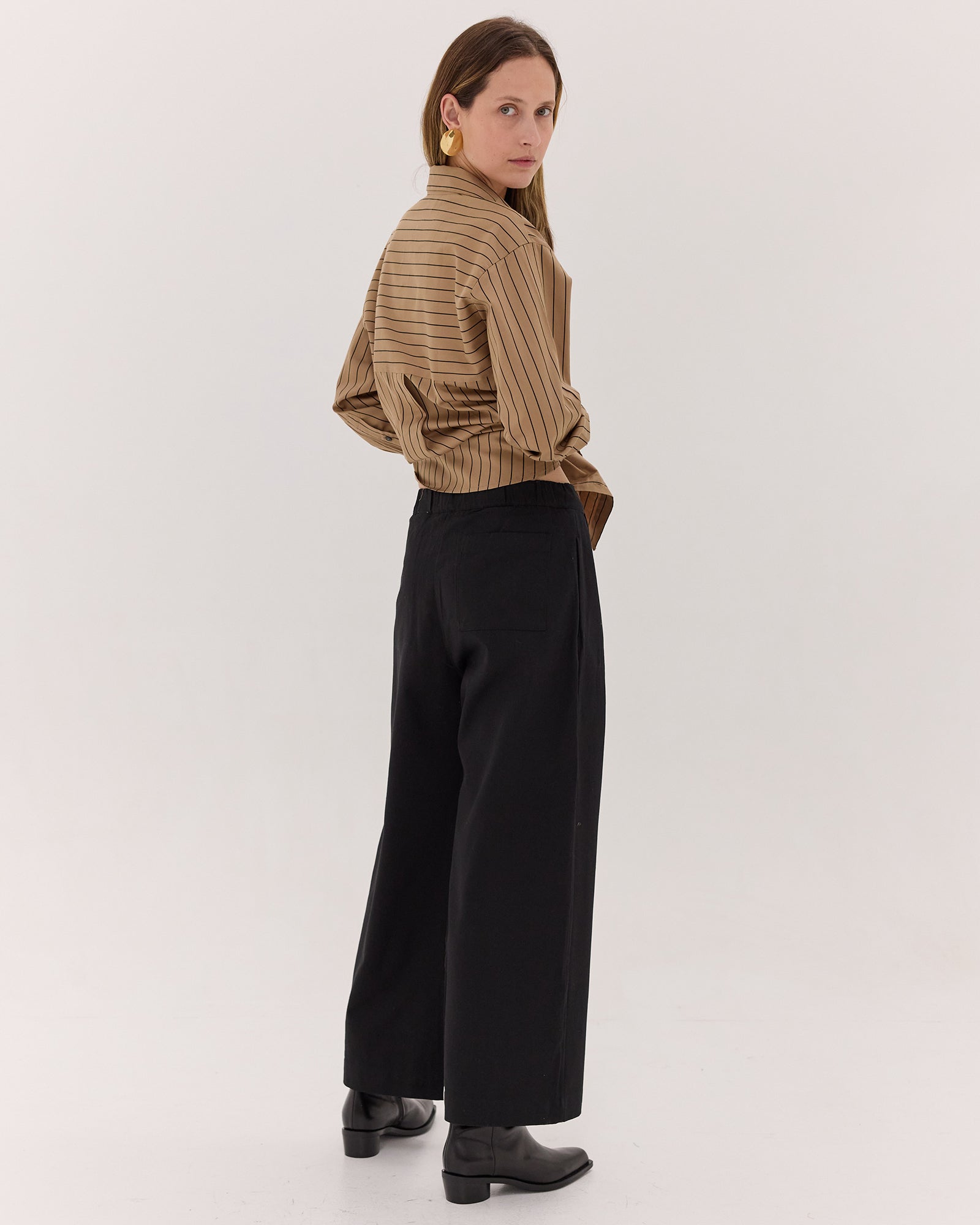 The Relaxed Tailored Pant | Black