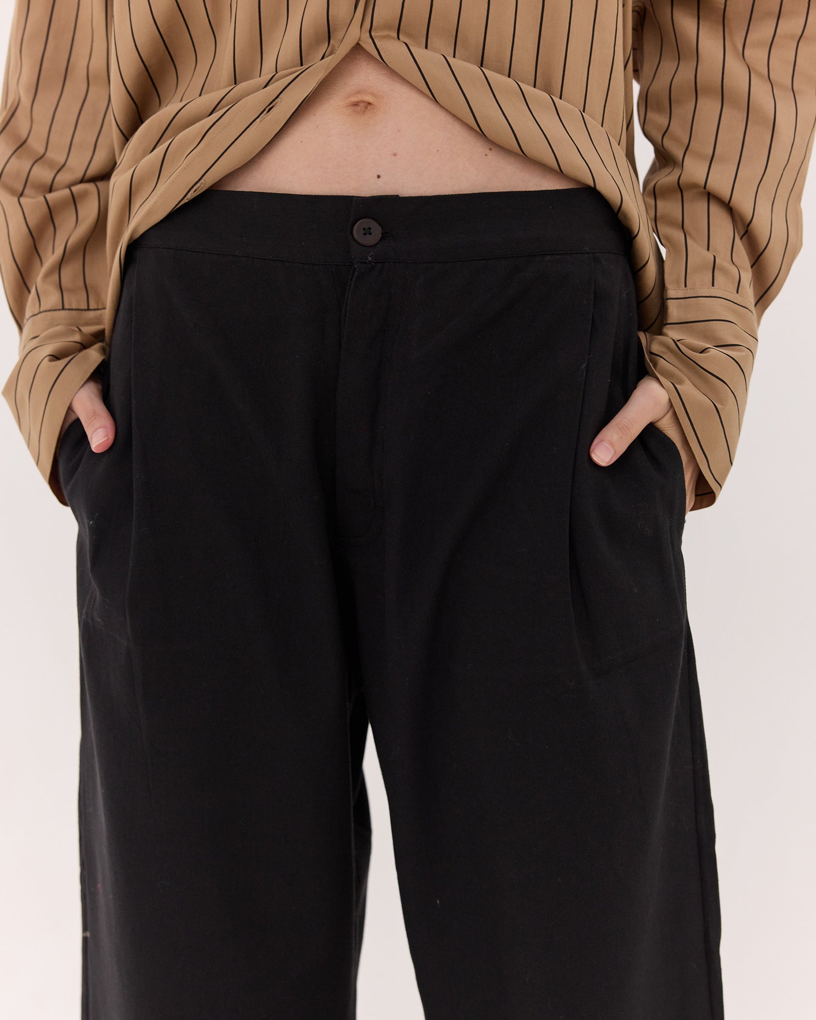 The Relaxed Tailored Pant | Black