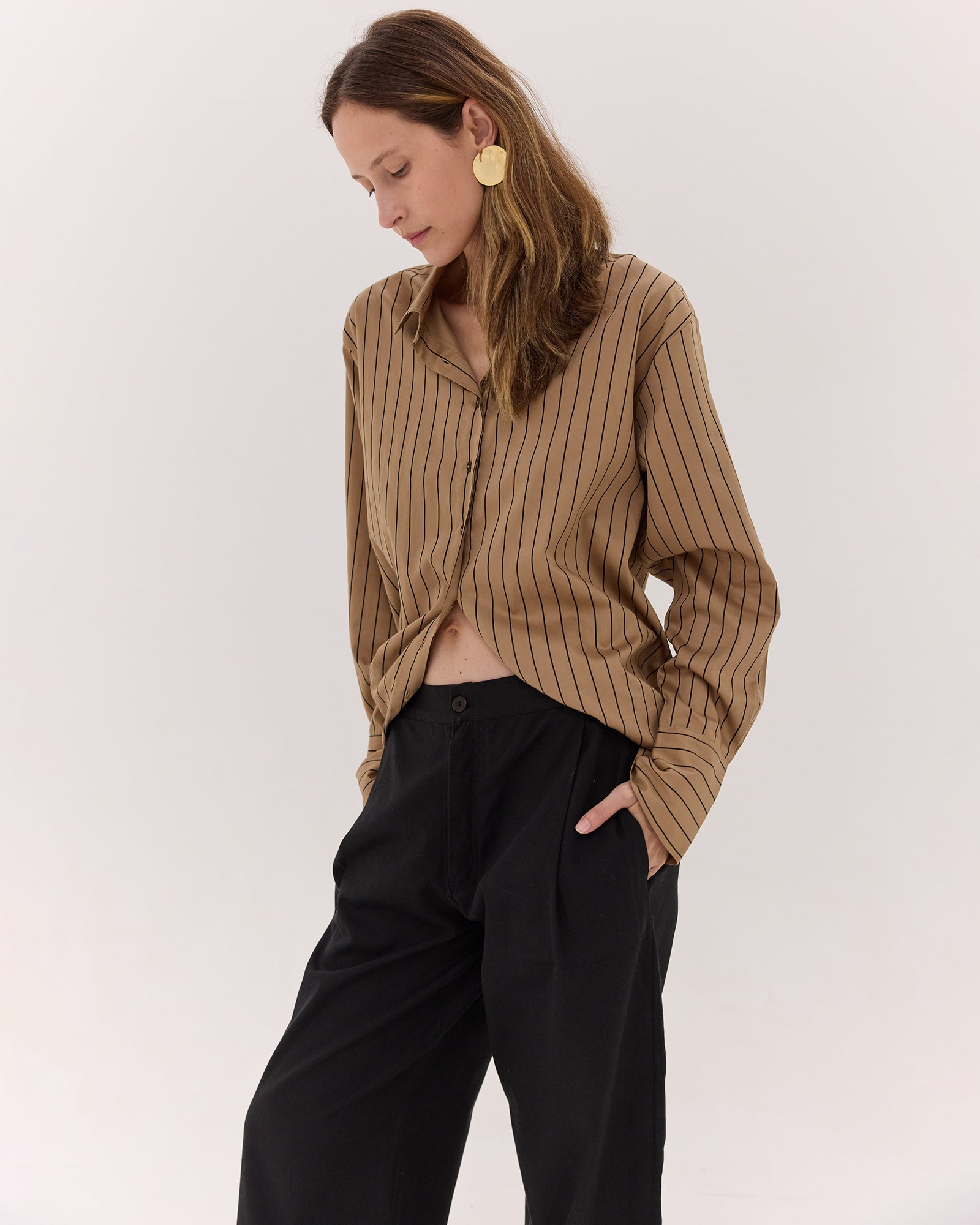 The Relaxed Tailored Pant | Black