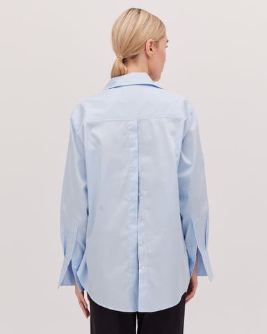 The Split Back Shirt | Sky