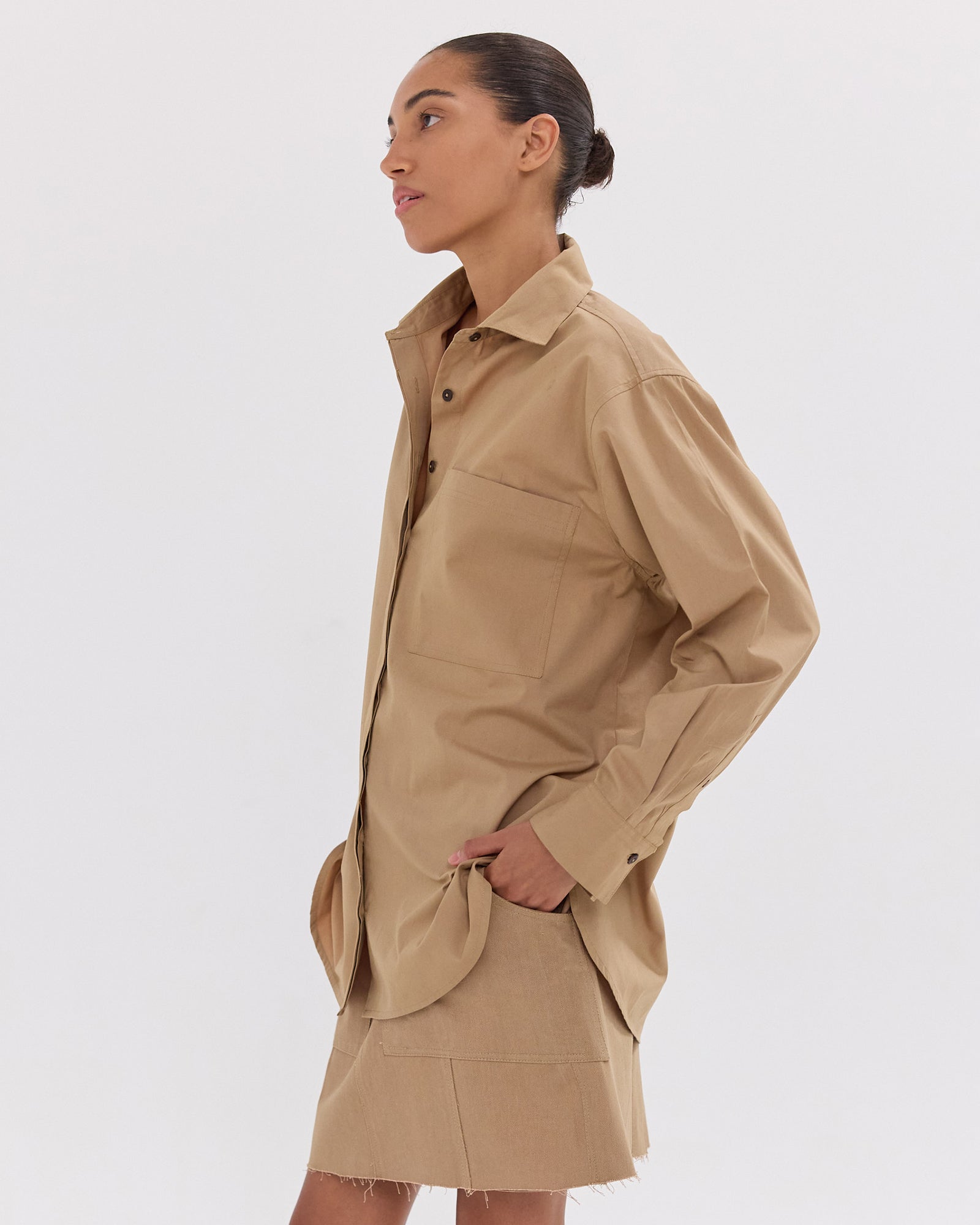The Short Element Skirt | Italian Wheat