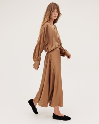 The Silk Skirt | Bronze