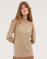 The Funnel Neck Top | Oatmeal