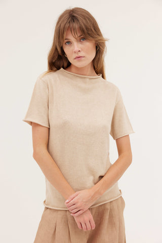 The Funnel Neck Tee | Barley