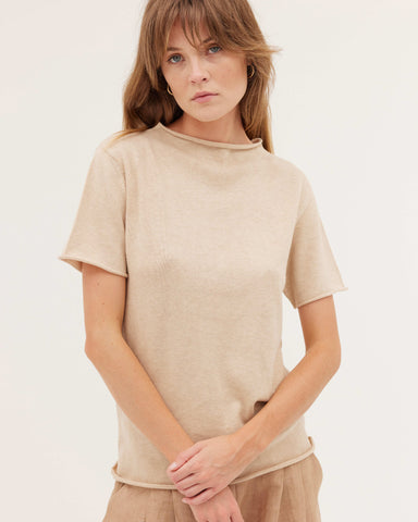 The Funnel Neck Tee | Barley