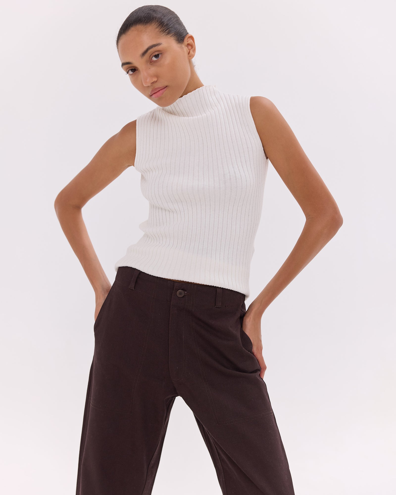 The Wide Leg Denim Jean | Brazil Nut