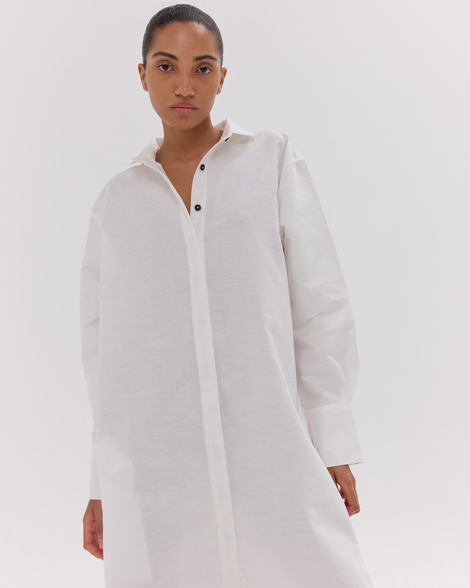 The Shirt Dress | White