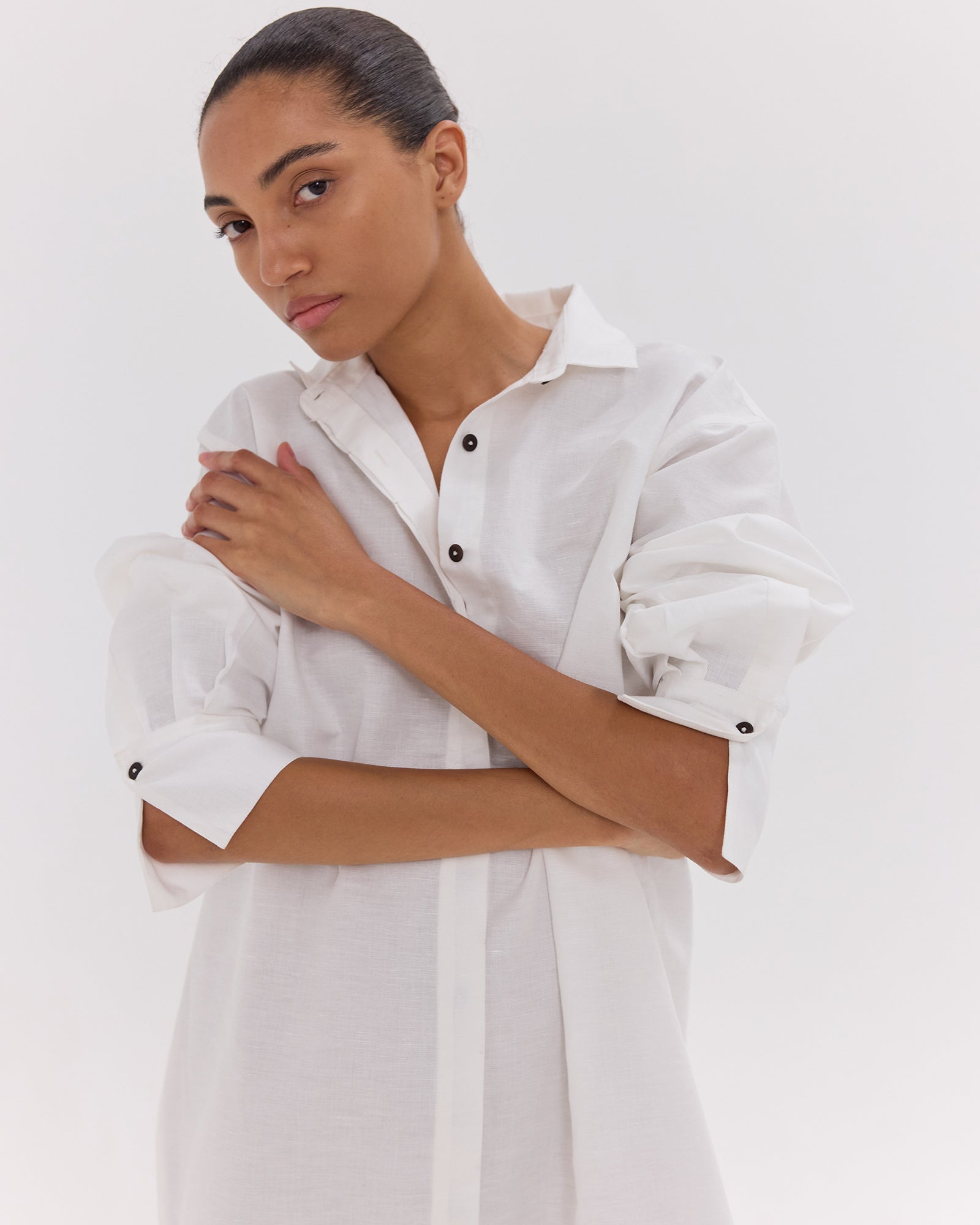 The Shirt Dress | White