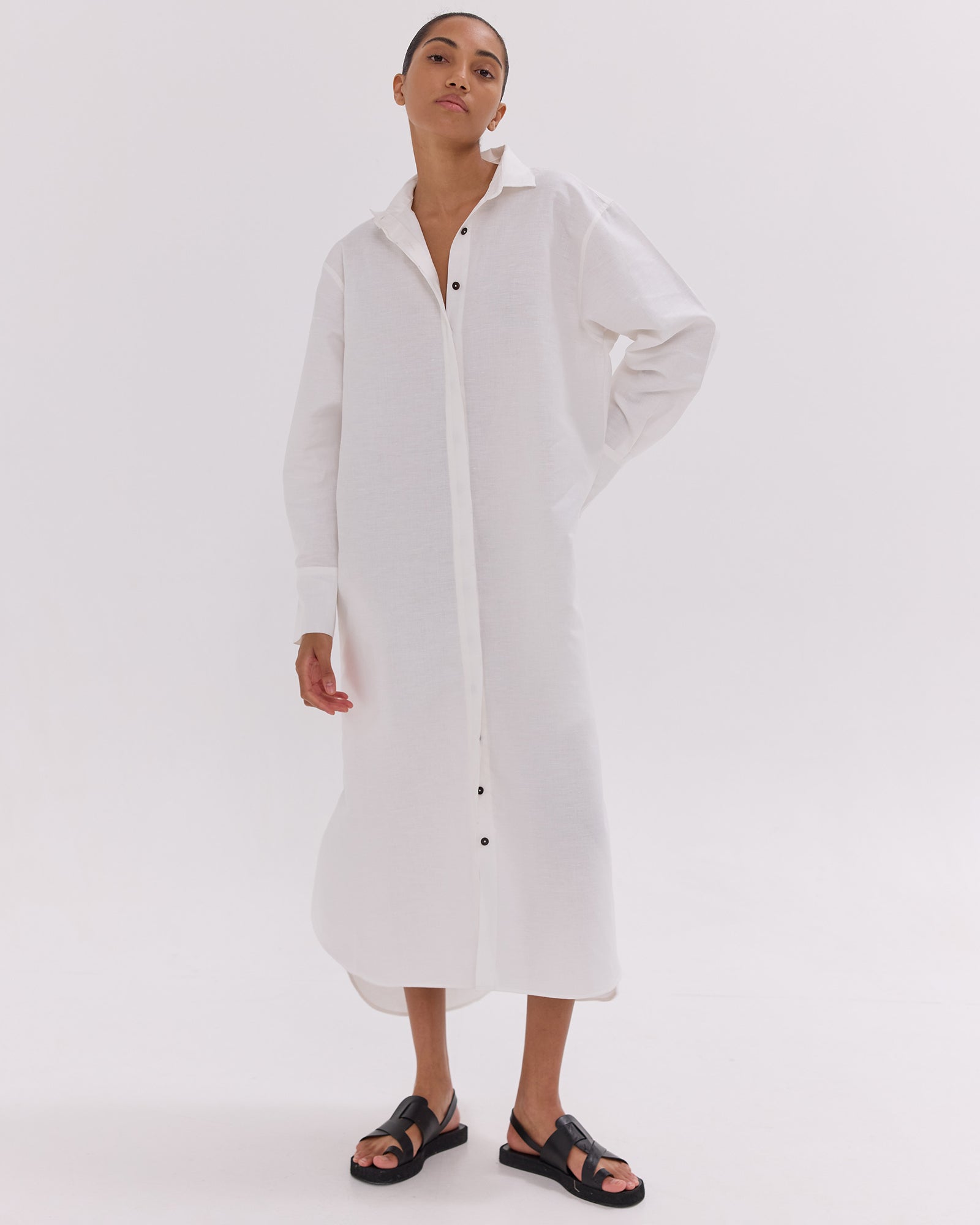 The Shirt Dress | White