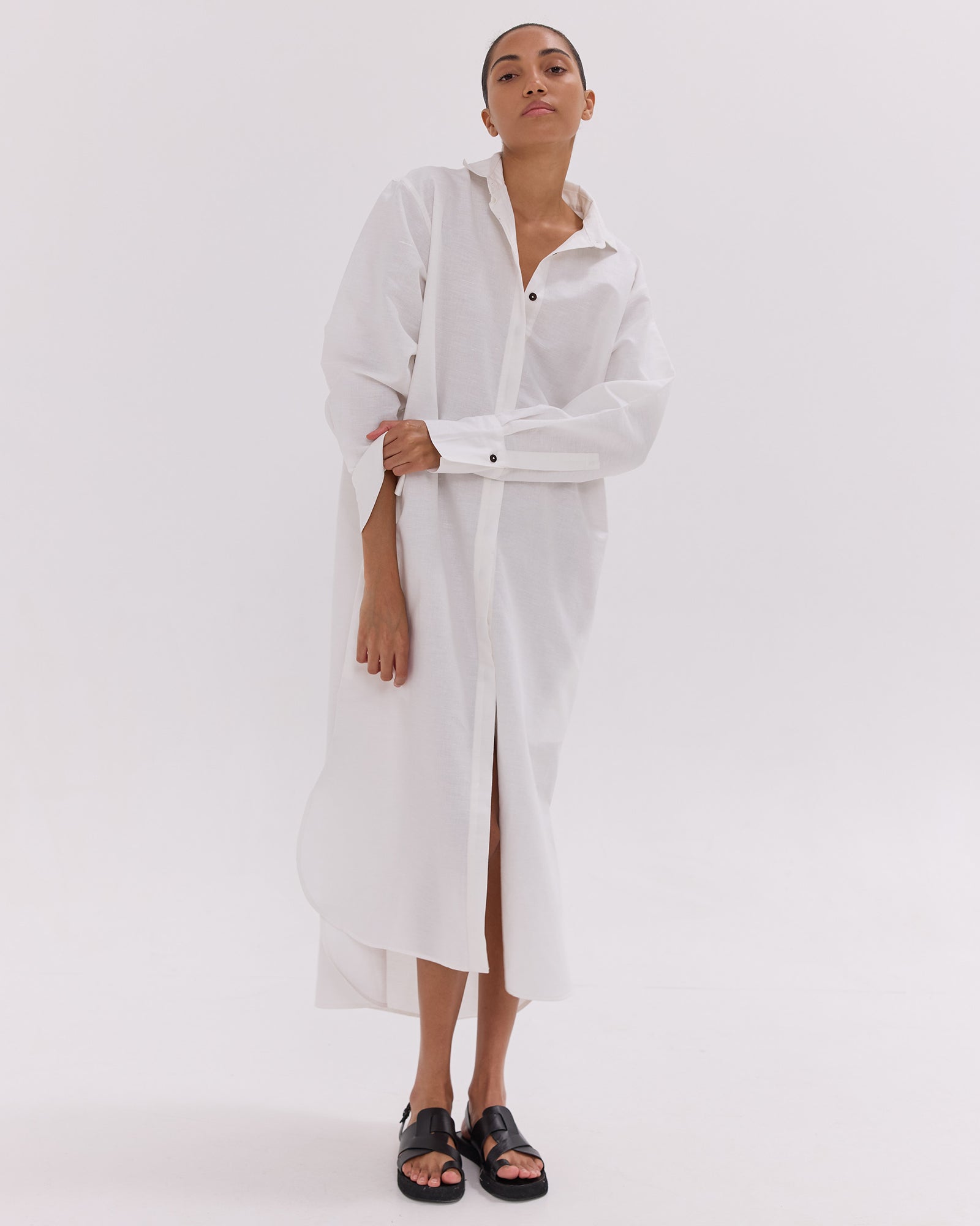 The Shirt Dress | White