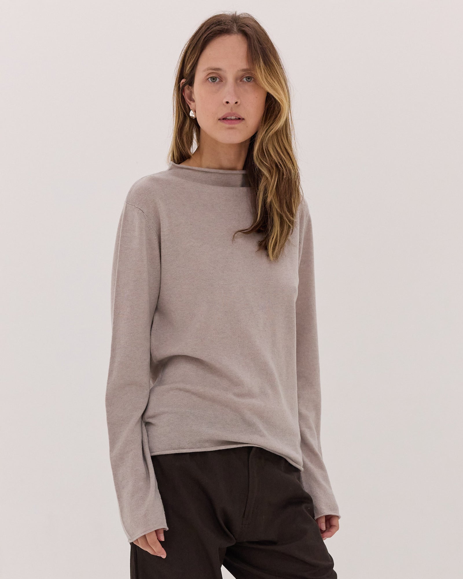 The Funnel Neck Top | Cobweb