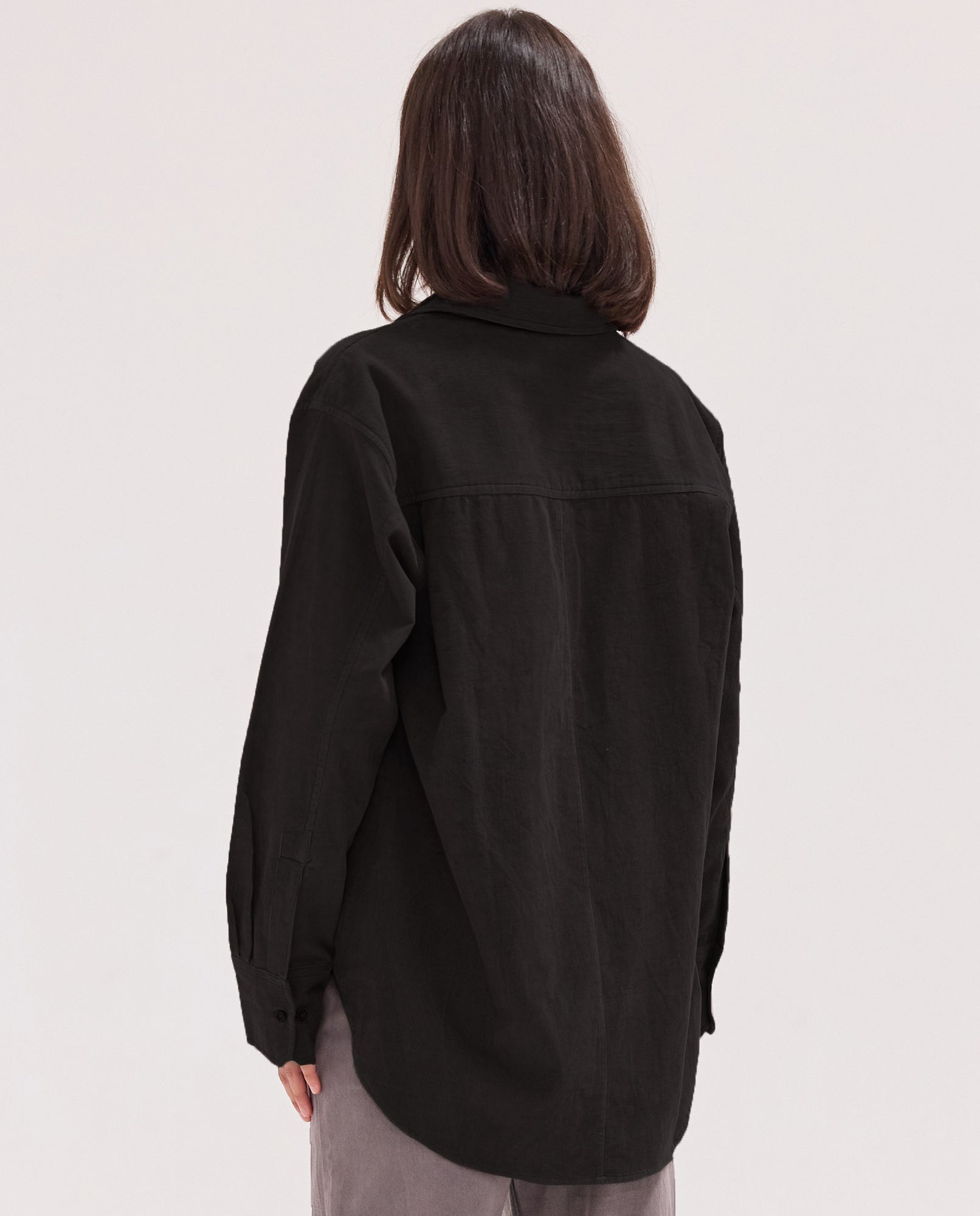 The Corduroy Shirt | Black