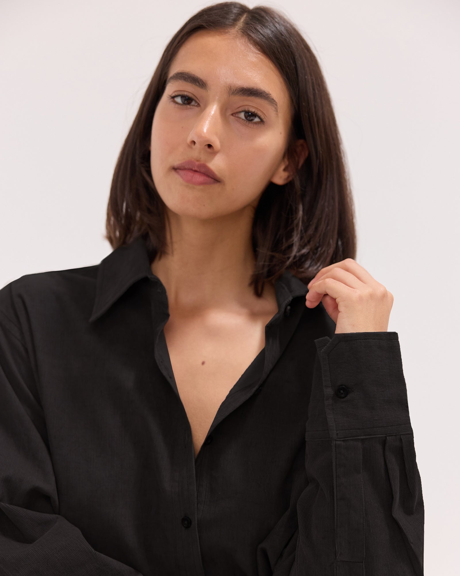 The Corduroy Shirt | Black