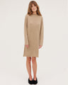 The Funnel Neck Dress | Oatmeal