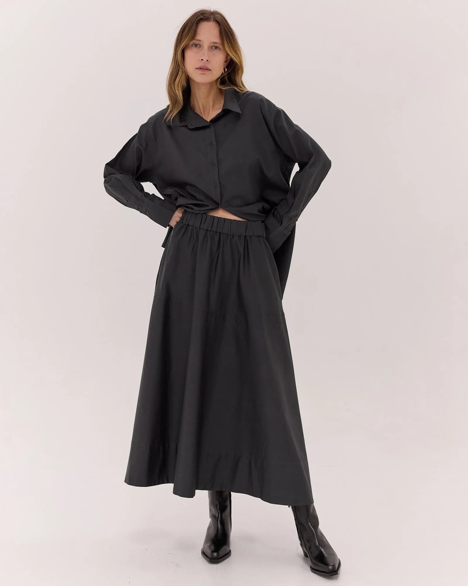 The Carbon Skirt Set by Cloth & Co. 