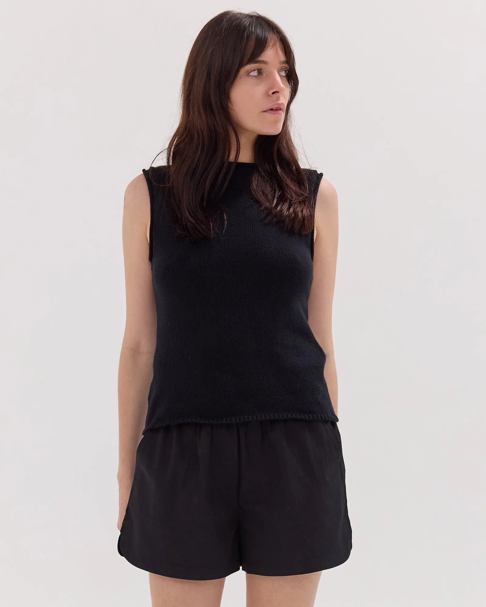 The Cotton Poplin Short | Black by Cloth & Co. 
