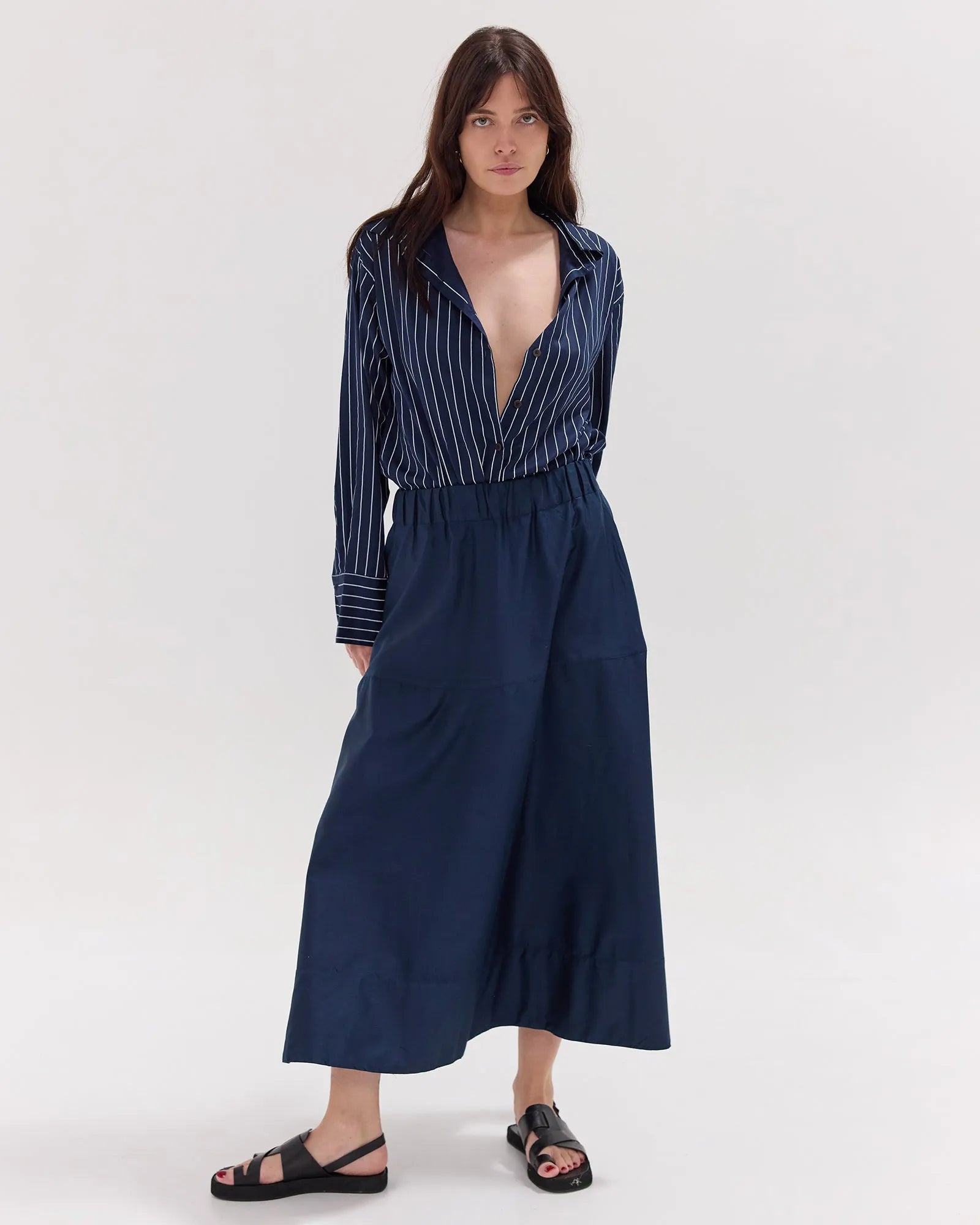 The Maxi Skirt | Navy by Cloth & Co. 