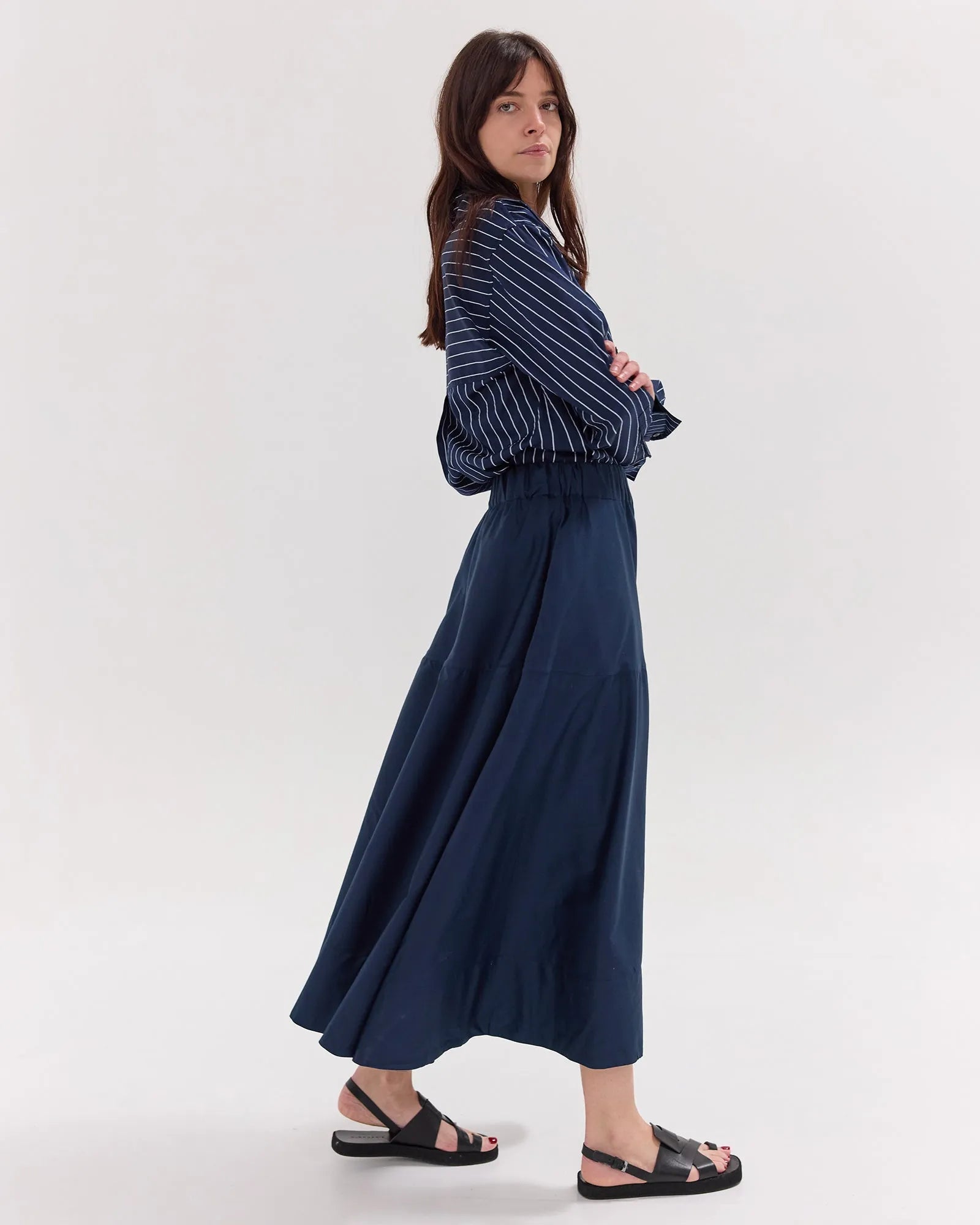The Maxi Skirt | Navy by Cloth & Co. 