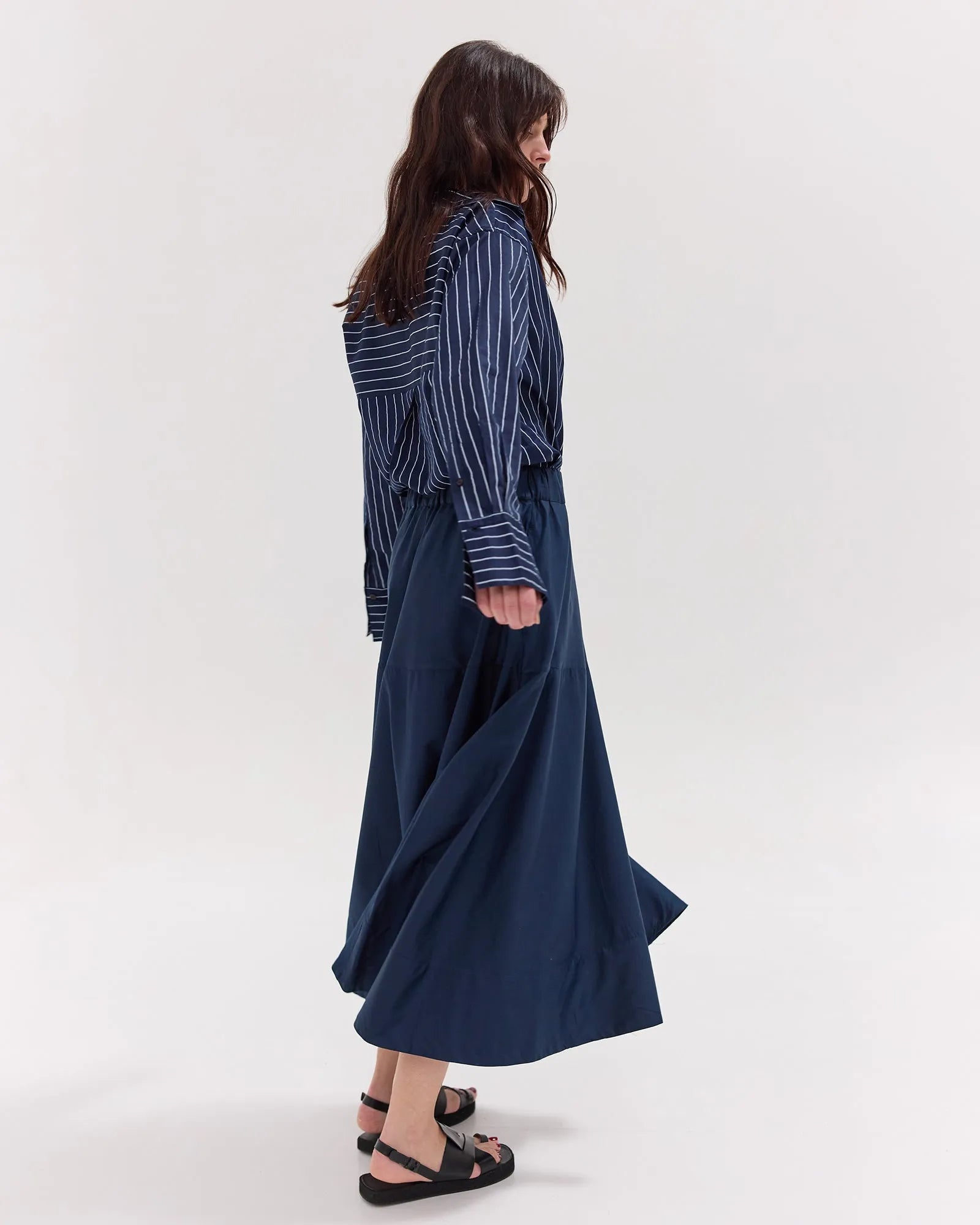 The Maxi Skirt | Navy by Cloth & Co. 