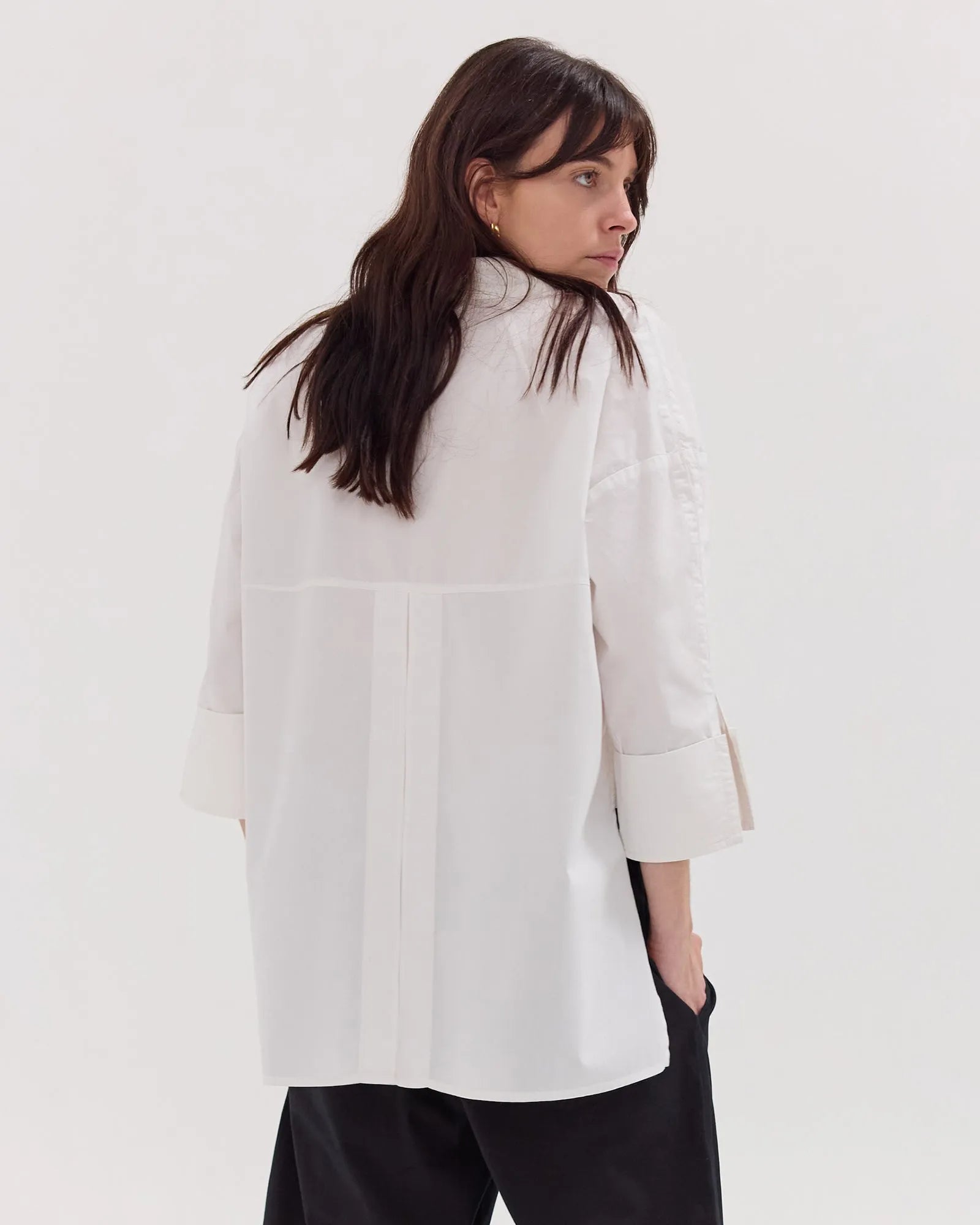The Panelled Shirt | White by Cloth & Co. 