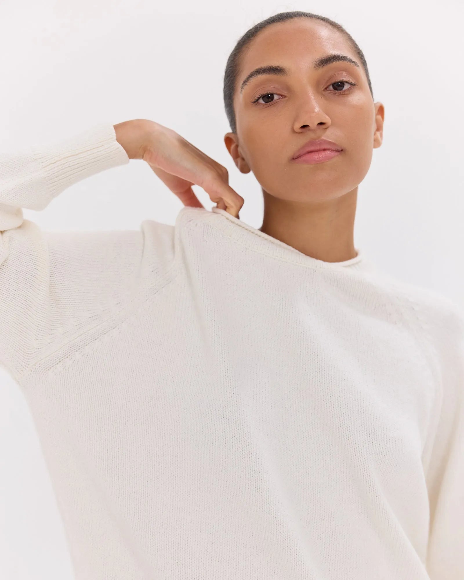 The Raglan Sweater | White by Cloth & Co. 