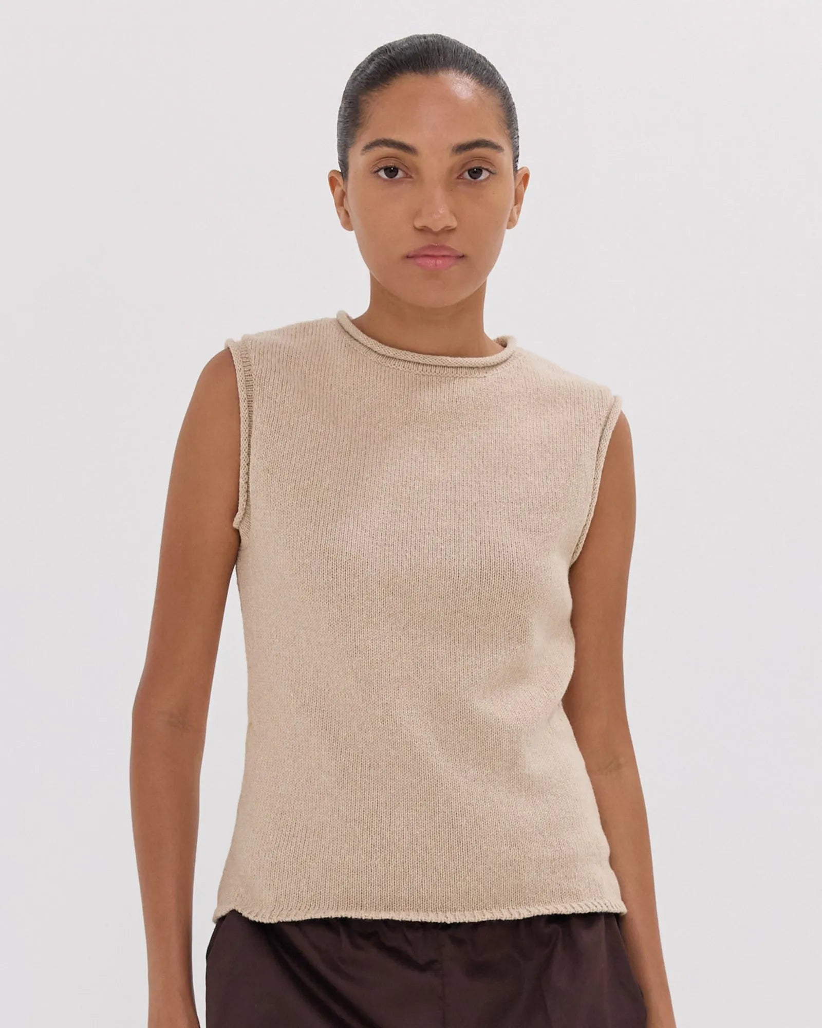 The Rolled Edge Tank | Dune by Cloth & Co. 