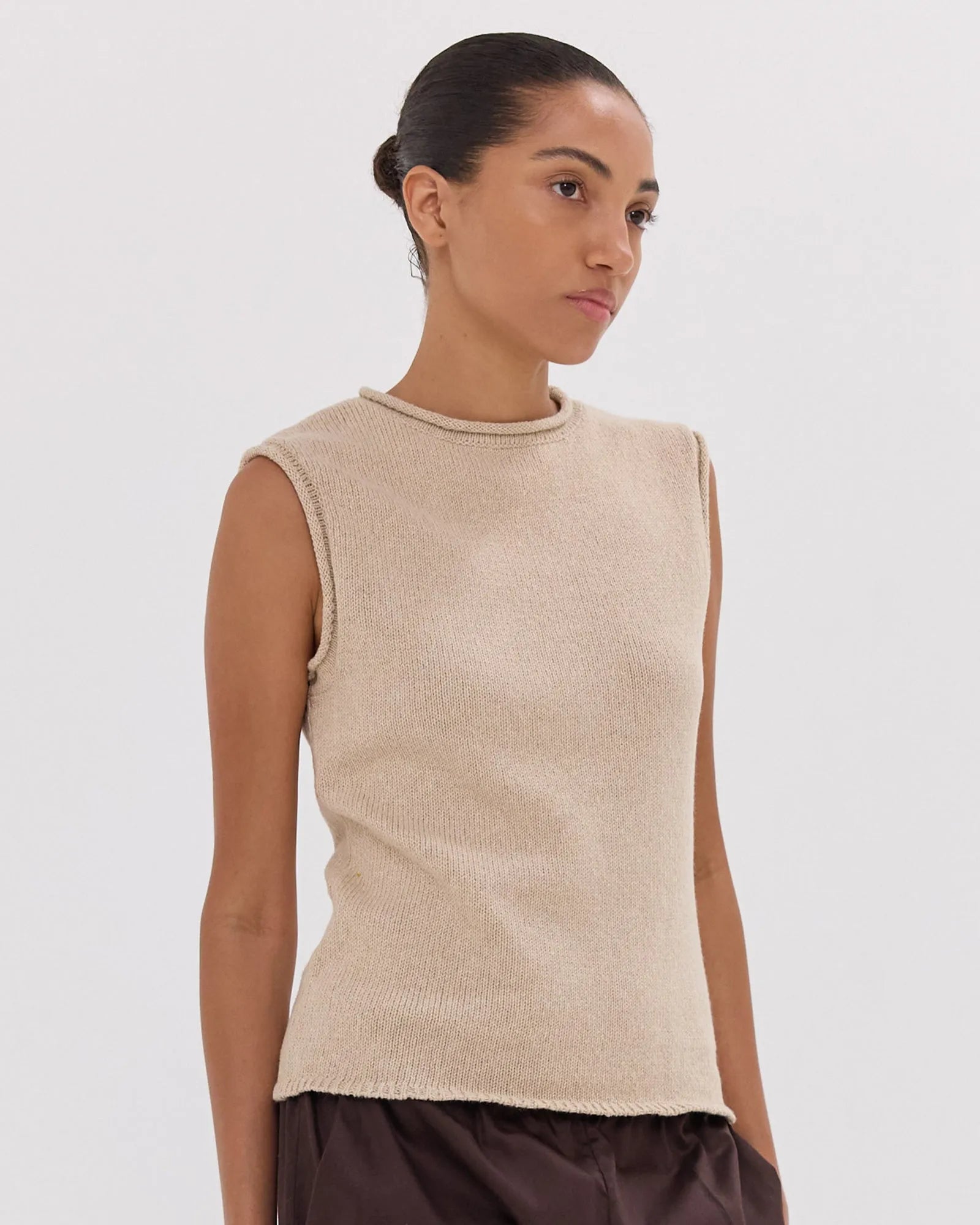 The Rolled Edge Tank | Dune by Cloth & Co. 