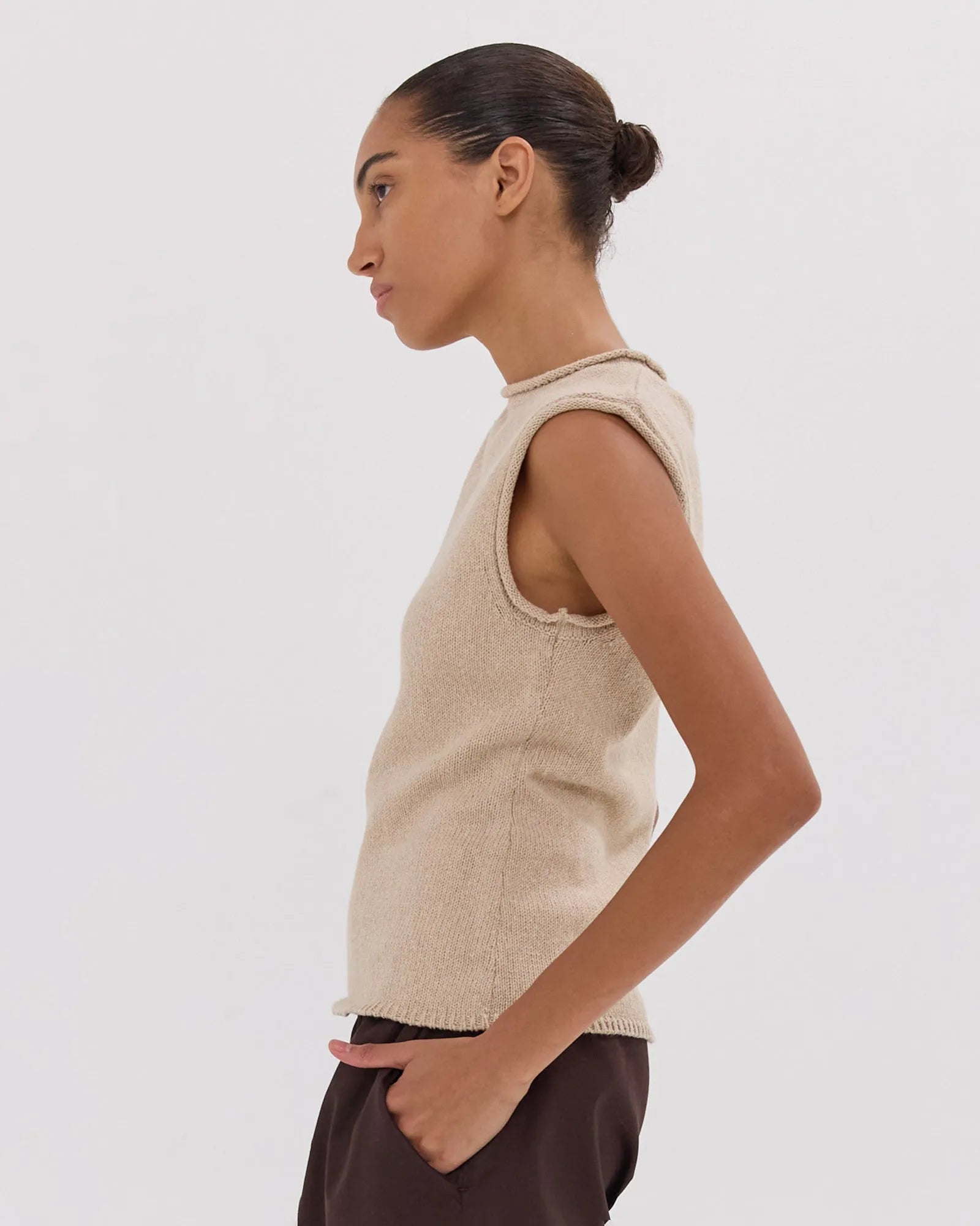 The Rolled Edge Tank | Dune by Cloth & Co. 