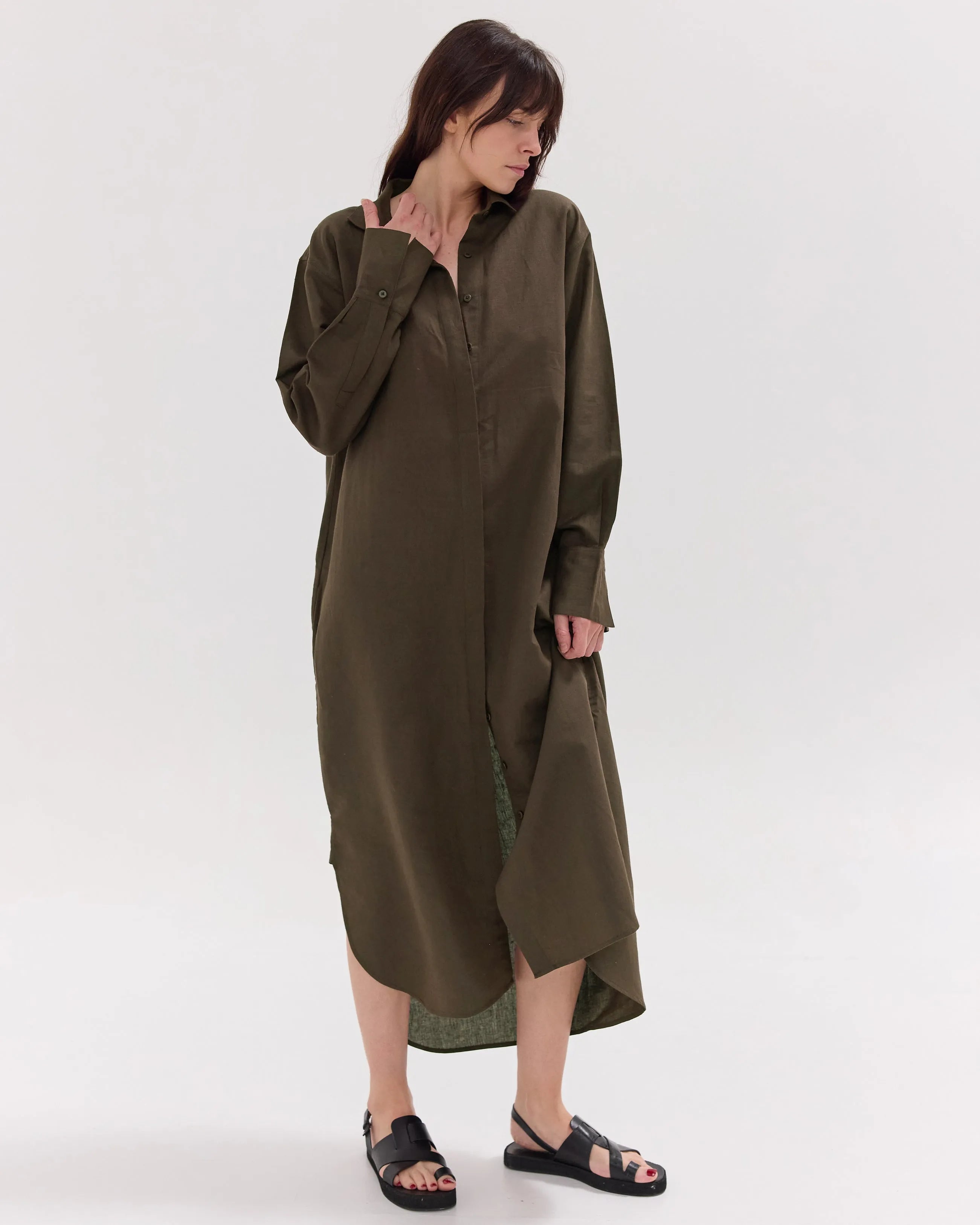The Shirt Dress | Olive by Cloth & Co. 