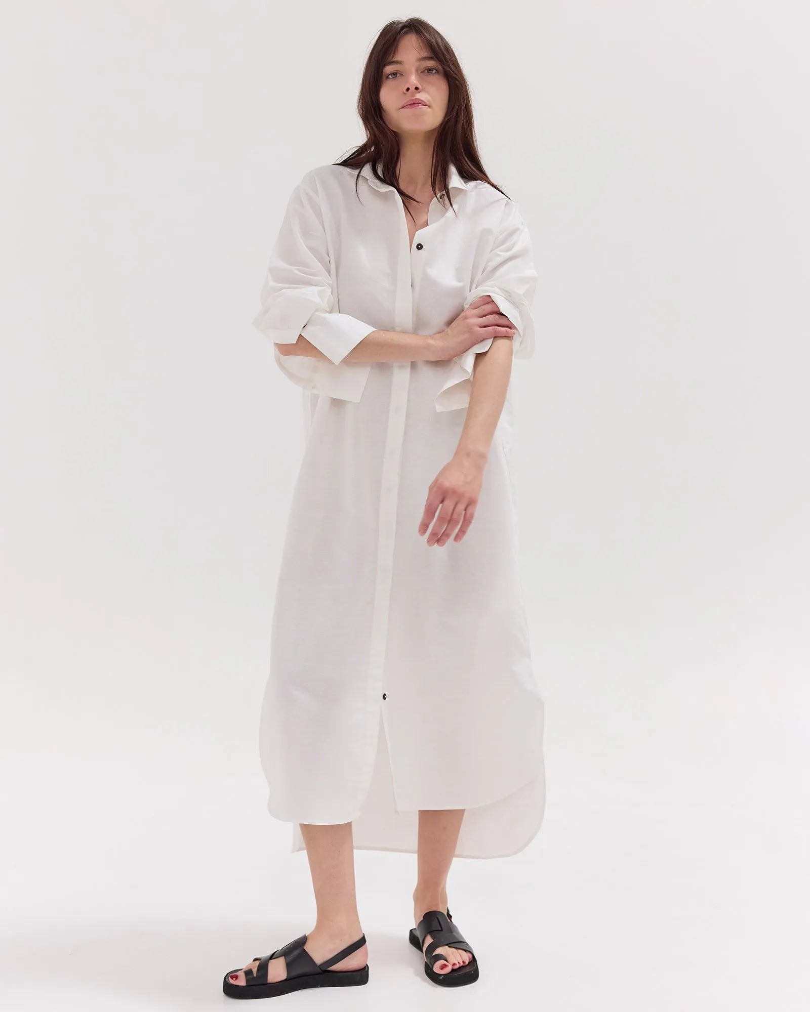 The Shirt Dress | White by Cloth & Co. 