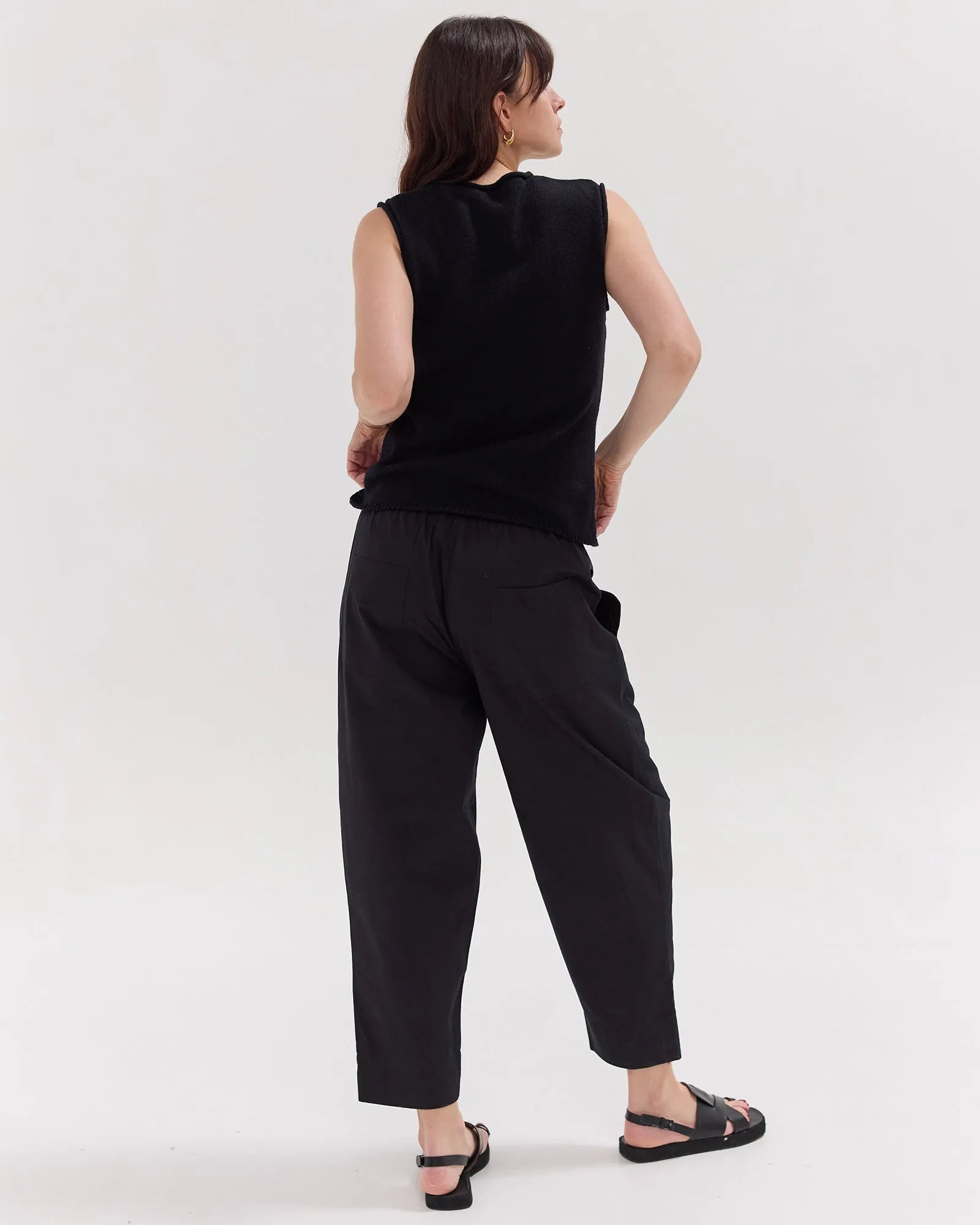 The Barrel Leg Pant | Black by Cloth & Co.