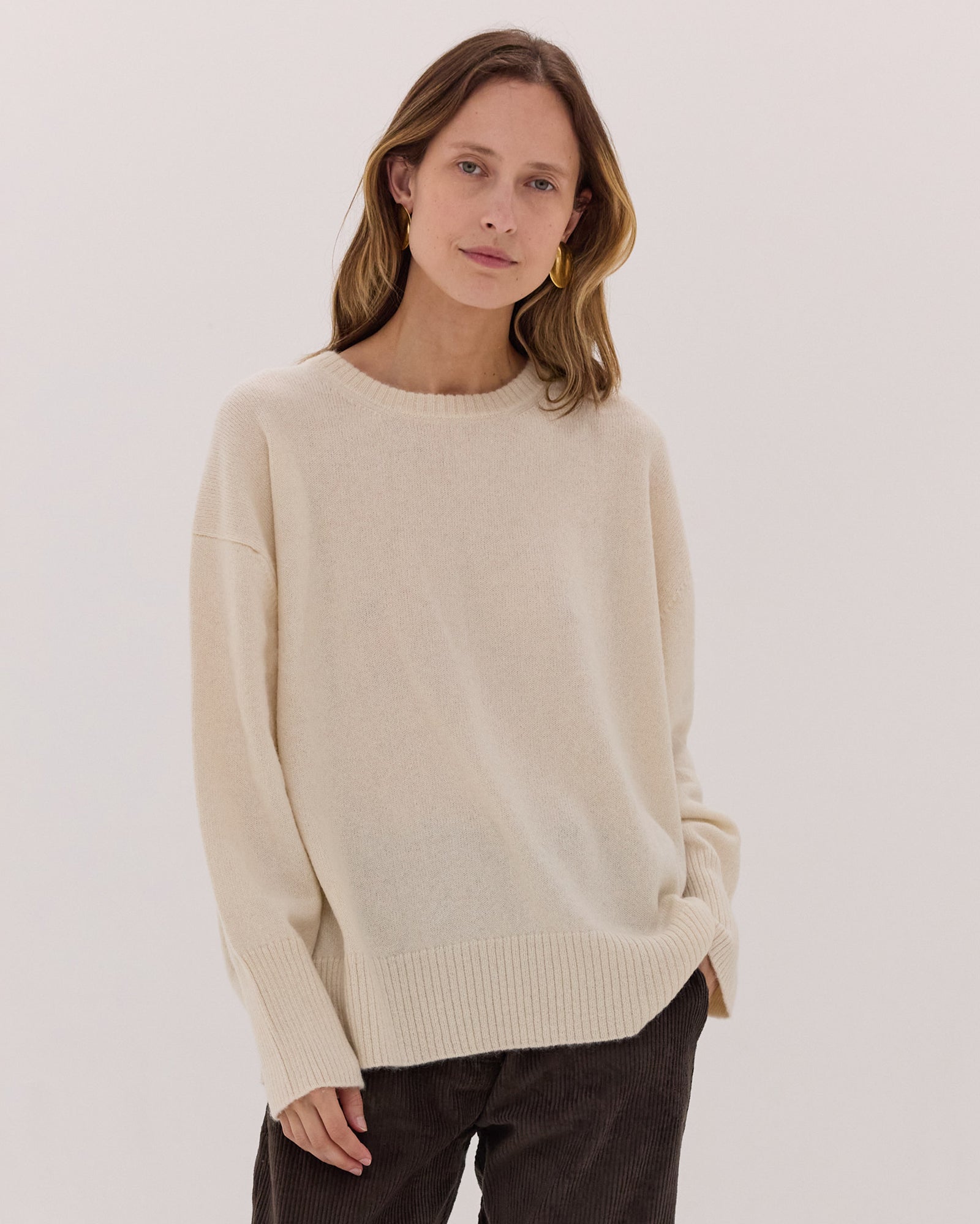 The Classic Crew Jumper | Winter White by Cloth & Co.