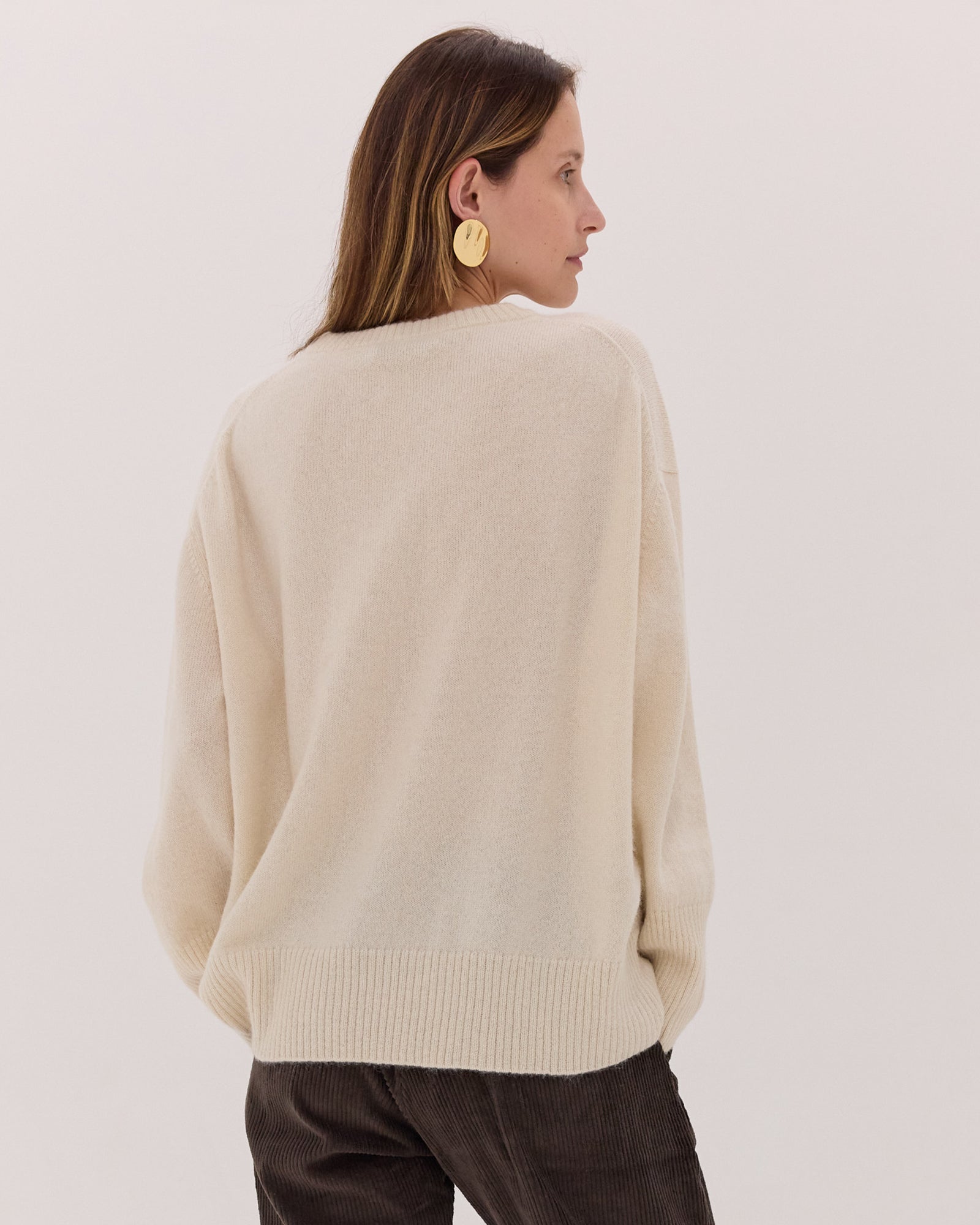 The Classic Crew Jumper | Winter White by Cloth & Co.