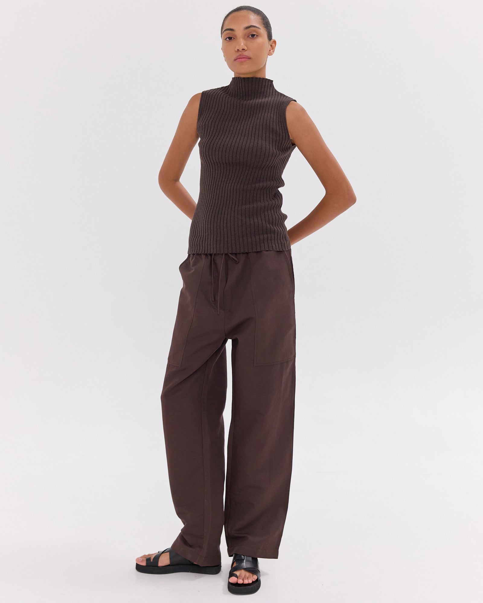 The Drawstring Pants | Brazil Nut by Cloth & Co.