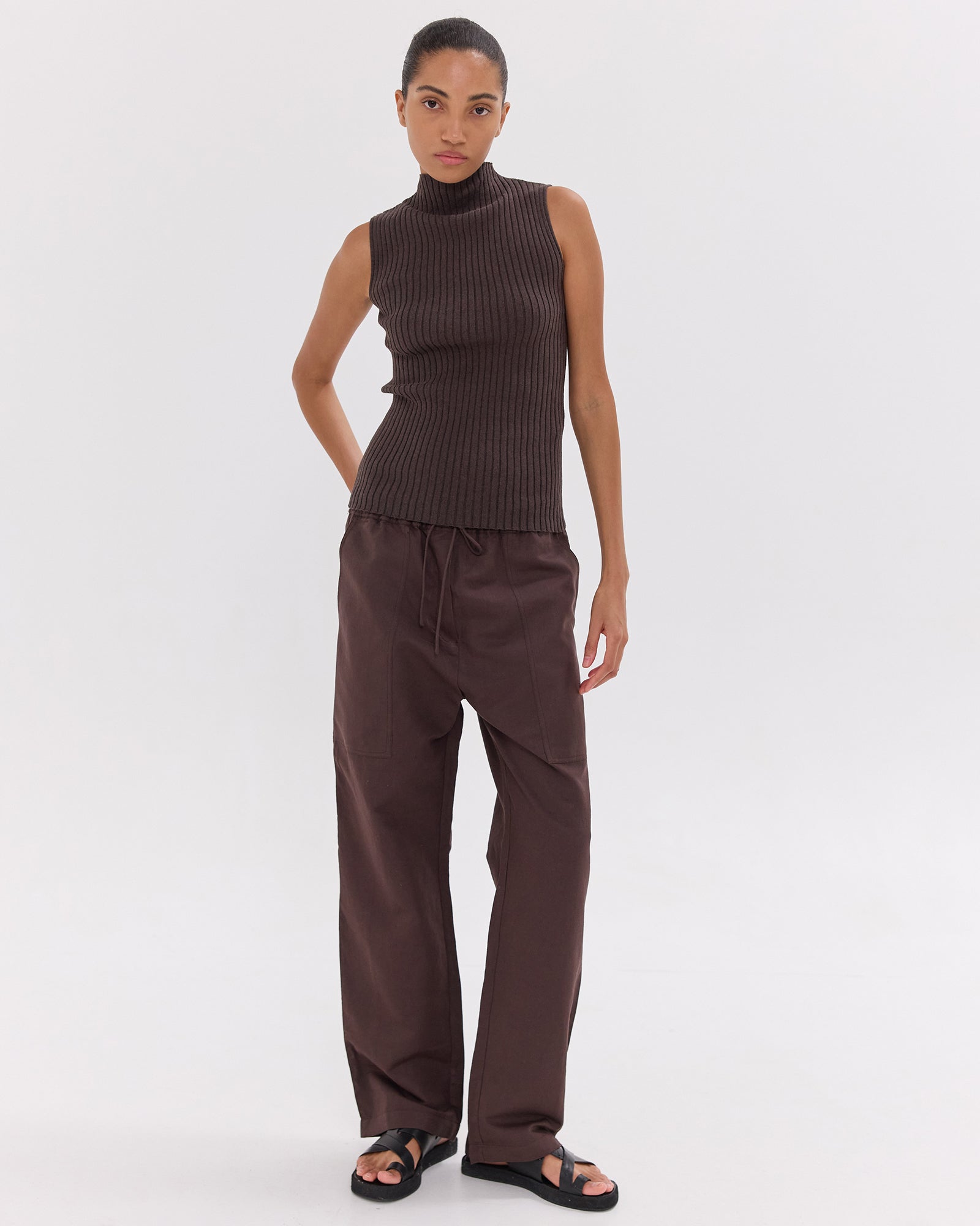 The Drawstring Pants | Brazil Nut by Cloth & Co.